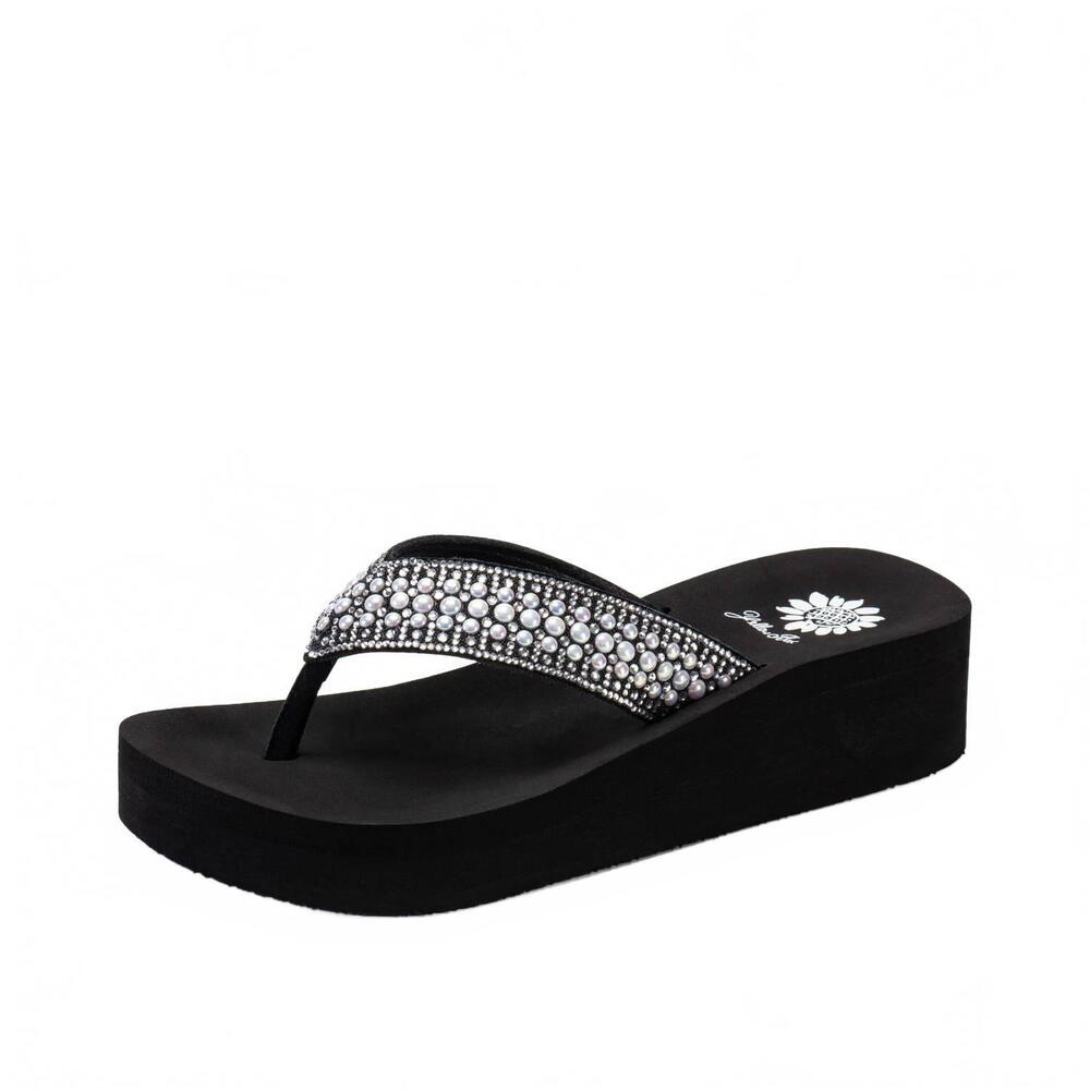 NEW YELLOWBOX women's ramsey sandal in black